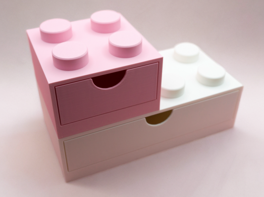 Organizador Modular LEGO - Edição Rosa Pastel